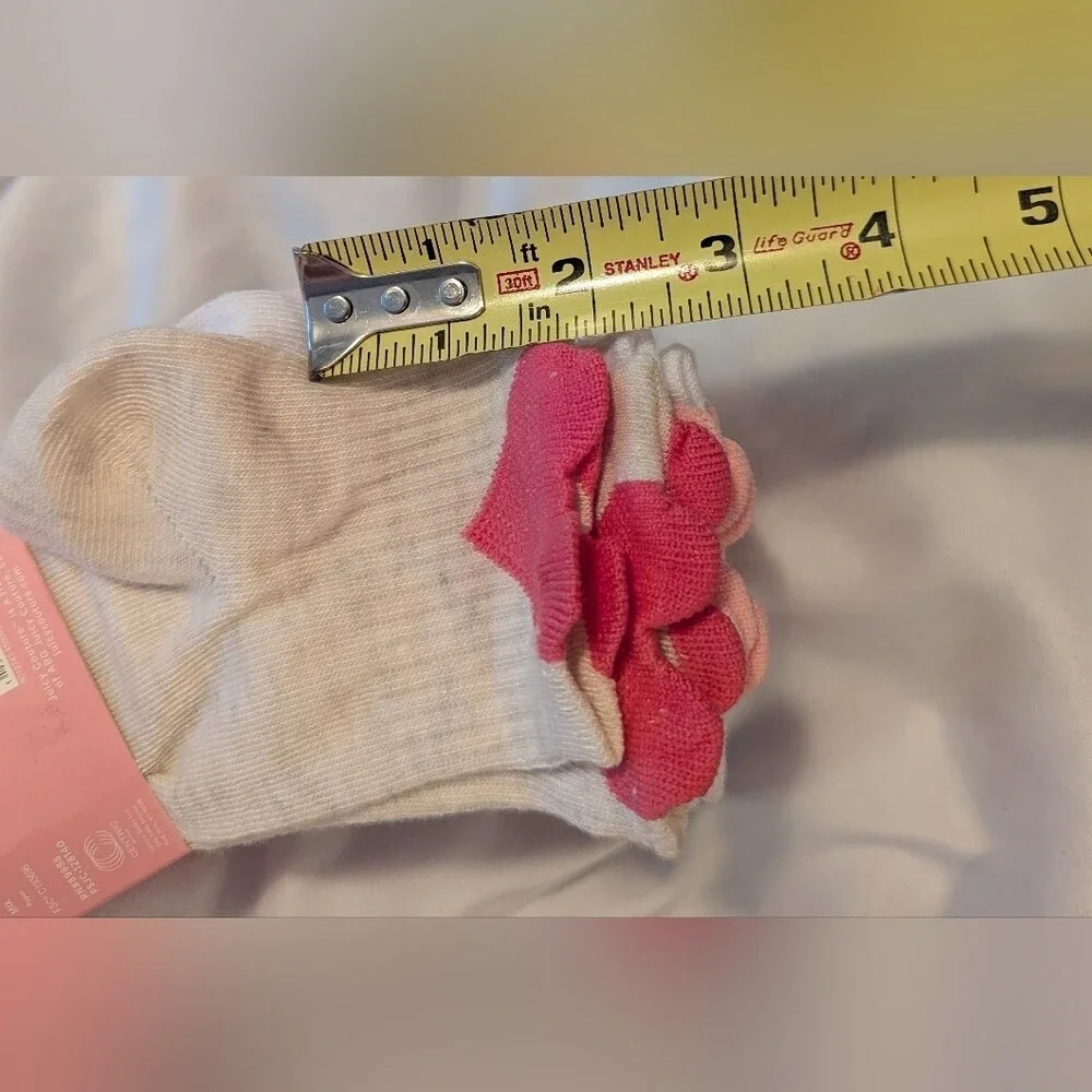 NWT Juicy Couture 10 Pair of 2 Tone Women's (Size 4-10) Quarter Socks w/Hearts